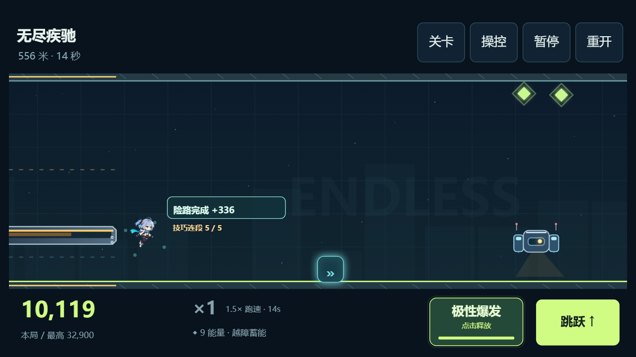 精准穿越完成后的技巧连段奖励